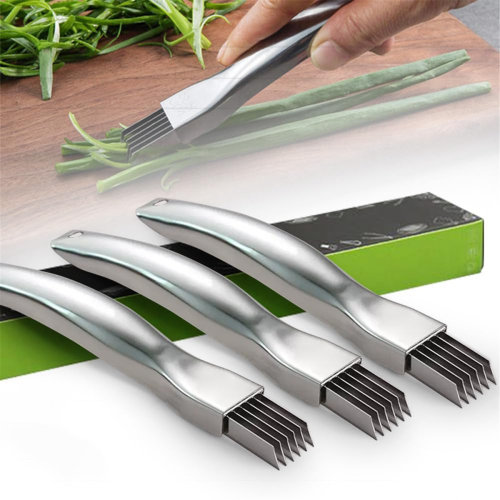 Slicing Knife, Stainless Steel Scallion Knife, Kit 2