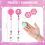 24 stk Beadable ID-kortholdere med trekkbare klips 5