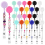 24 stk Beadable ID-kortholdere med trekkbare klips 3