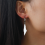D Silver Color Palestine Map Dangle Earrings Women 7