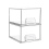 2PCS Clear Stackable Storage Drawers,Bathroom Make 2