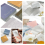 300 folhas de papel para scrapbook vintage, 6,1 x 6,1 cm 6