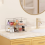 2PCS Clear Stackable Storage Drawers,Bathroom Make 8