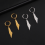 D Silver Color Palestine Map Dangle Earrings Women 4