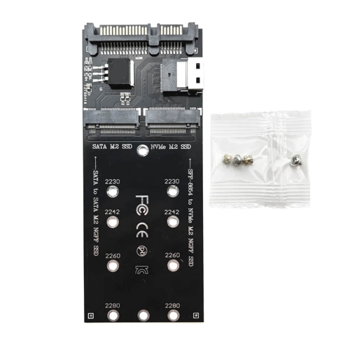 Adattatore SSD M.2: da NGFF M.2 SATA a NVMe SFF-8654 1