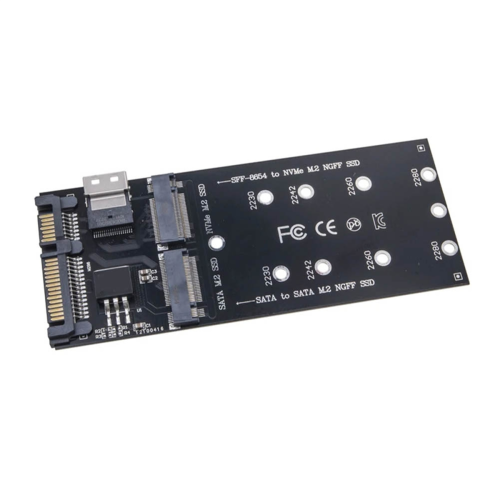 Adattatore SSD M.2: da NGFF M.2 SATA a NVMe SFF-8654 2