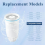 3Pcs Water Filters Replacement for Zero ZR-001,ZR- 8