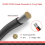 12AWG XT60i Buchse auf O-Ring-Stecker mit verzinntem 4