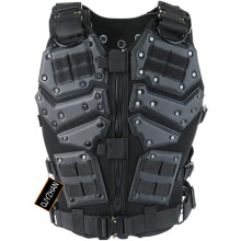 Adjustable Airsoft Paintball Tactical Vest, Outdoor Shooting Airsoft Molle Chest Protector Tactical Armor Vest, Unisex