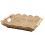 Mesa de centro decorativa con bandeja rectangular de borde ondulado 1