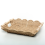Mesa de centro decorativa con bandeja rectangular de borde ondulado 6
