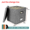 Vinyl Record Storage Box with Lid and Handles, LP 6
