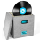 Vinyl Record Storage Box with Lid and Handles, LP 2