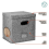 Vinyl Record Storage Box with Lid and Handles, LP 7