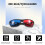 Gafas 3D de estilo simple anaglifo rojo-azul/cian 4