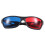 Gafas 3D de estilo simple anaglifo rojo-azul/cian 10