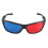 Gafas 3D de estilo simple anaglifo rojo-azul/cian 2