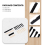 1 conjunto de pinos de ponte ABS preto e branco e sela Nu 6