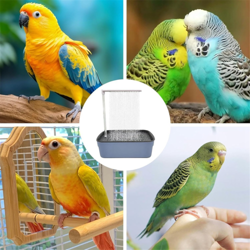 Bird Shower Tub Parrot Automatic Bath Pet Circulat 2