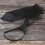Heren effen zwarte polyester stropdas met rits en gladde zi 10