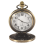 Retro Antik Bronze Spinnennetz Muster Taschenuhr 8