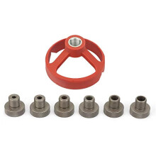 Drill Bit Jig 5/6/7/8/9/10mm Woodworking Tool Drill Punch Locator Vertical Drilling Fixture (Red)