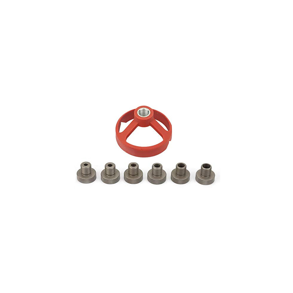 Drill Bit Jig 5/6/7/8/9/10Mm Woodworking Tool Drill Punch Locator Vertical Drilling Fixture (Red) 6276012721538