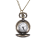 Relógio de bolso de quartzo de bronze retrô vintage da moda C 1