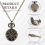 Relógio de bolso de quartzo de bronze retrô vintage da moda C 7