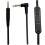 Cabo de áudio de 1,5 m de 2,5 a 3,5 mm para QC25 Quiet Comfo 3