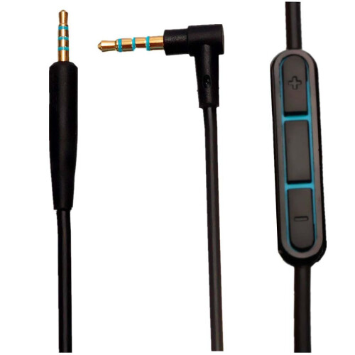 Cabo de áudio de 1,5 m de 2,5 a 3,5 mm para QC25 Quiet Comfo 2