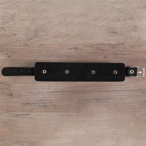 Brazalete de cuero unisex con remaches estilo punk