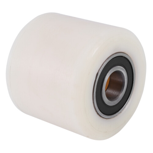 Per ruotare pallet 80 * 70mm Nylon Beige + Argento 1