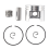 38Mm Kolben & Ringe 10Mm Pin Nadellager Kit Fi 2