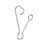 100Pcs Fishing Hooked Snap Links Swivel Hook Line 8