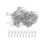 100Pcs Fishing Hooked Snap Links Swivel Hook Line 6