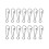 100Pcs Fishing Hooked Snap Links Swivel Hook Line 3