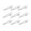 100Pcs Fishing Hooked Snap Links Swivel Hook Line 7