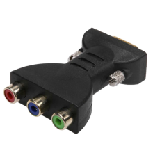 3 RGB vrouwelijk naar HD 15-pins VGA-stijl componentvideo