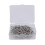 100 Pack Metal Curtain Hooks Drapery Hook Pins wit 7