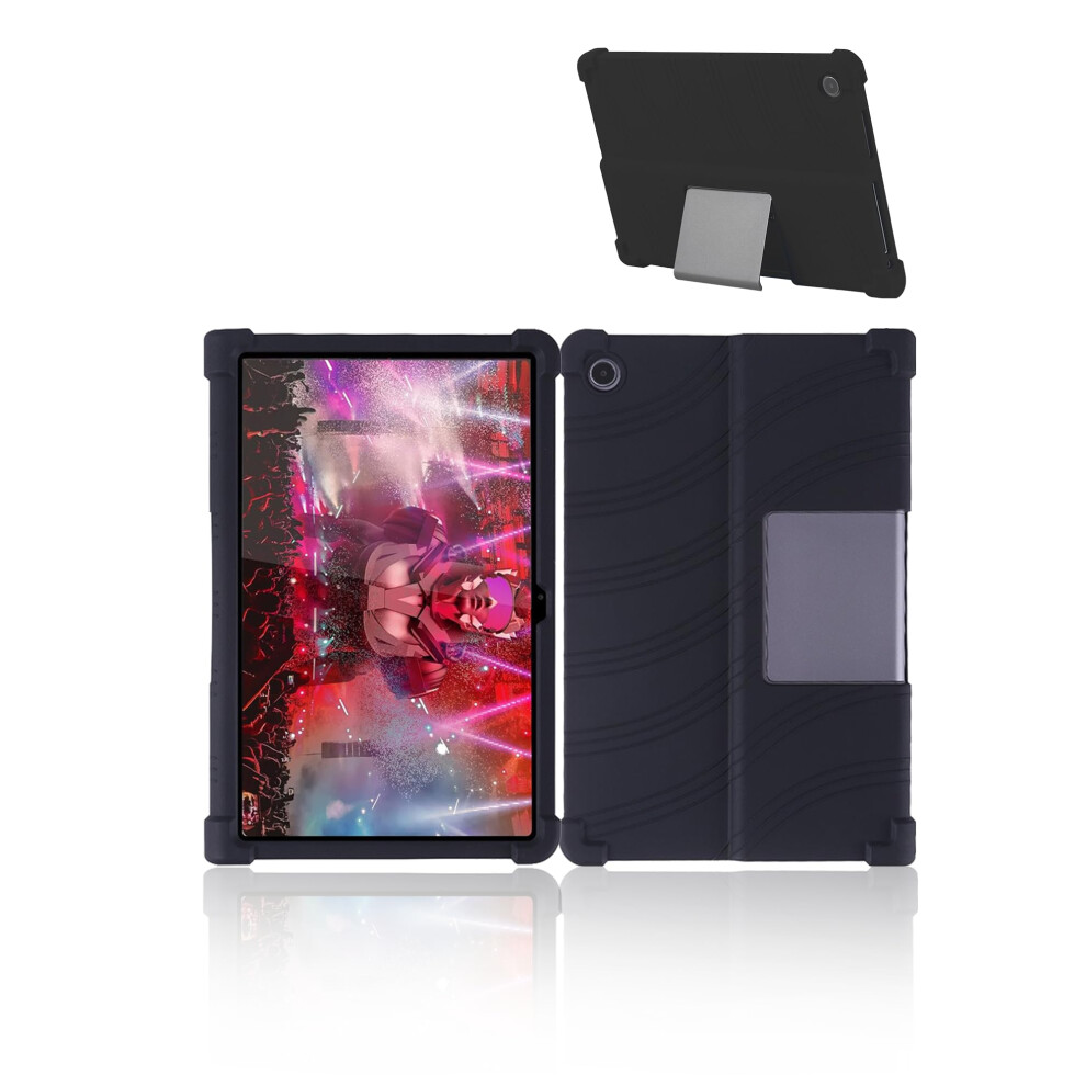 for Lenovo Tab Plus - - Premium Entertainment 11.5 Inch Tablet Case,Soft Silicone Adjustable Stand Cover Kids Friendly,Black.