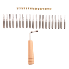 20 Stück Stimmwirbelnägel und 20 Stück Nieten, mit L-Sh