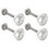 4X Quick Release Push Hood Latch Button Car Pin Bo 1