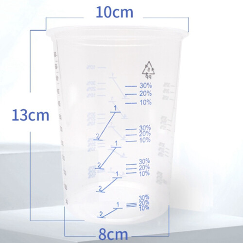 25 πλαστικά ποτήρια ανάμειξης χρωμάτων 600ml δοχείο για P 2