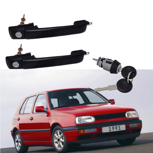 2x Maçanetas de porta dianteiras esquerda e direita para Golf Mk3 I 2