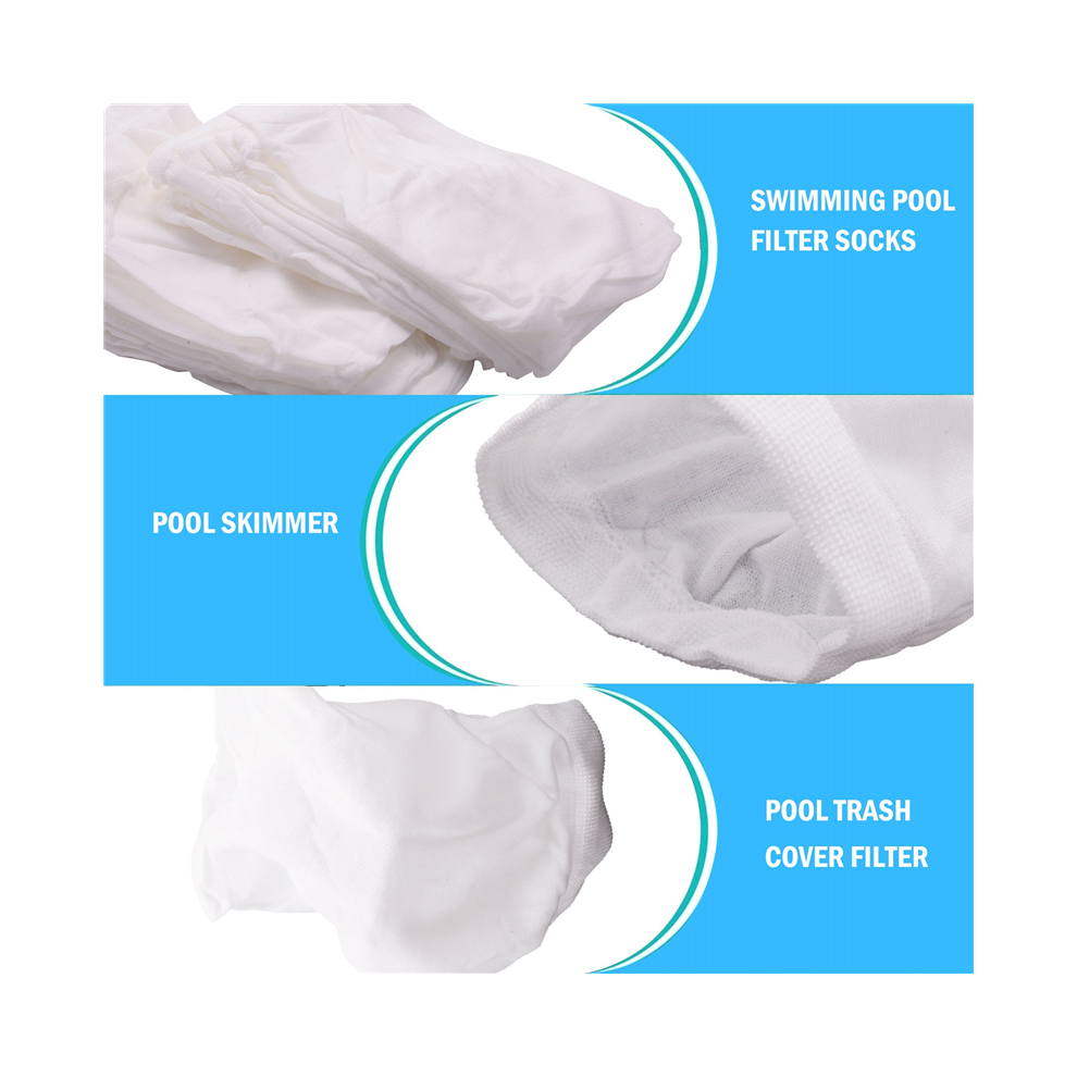 Confezione Da 20 Calzini Salva-Cestello Per Filtro Piscina, Riutilizzabili