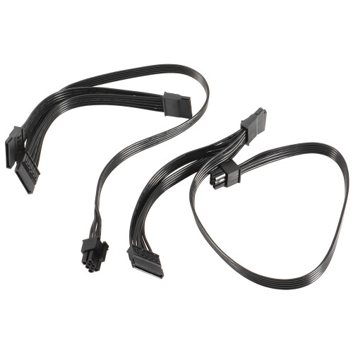 2Pcs 6 Pin zu 3X SATA Treiber Stromkabel für Super 1
