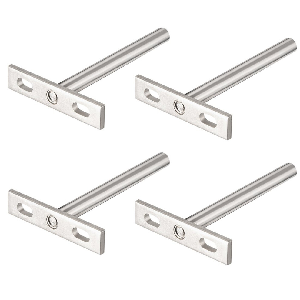 Invisible Floating Shelf Brackets, 4' (100Mm), Hidden Blind Supports For Concealed Shelves, Pack Of 4 6276012721897