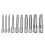 10 deler 4-tommers spline-tipp bitshylsesett M-Type U 5