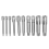10 deler 4-tommers spline-tipp bitshylsesett M-Type U 4